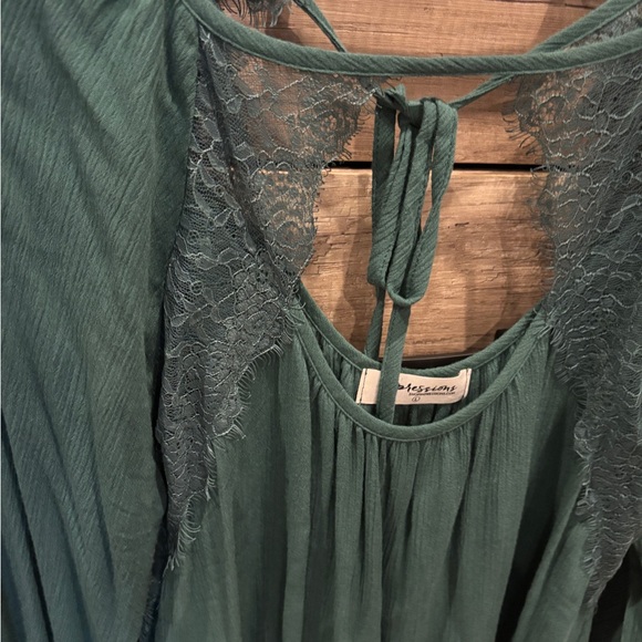 Impressions Lace Detail Blouse - Picture 2 of 5